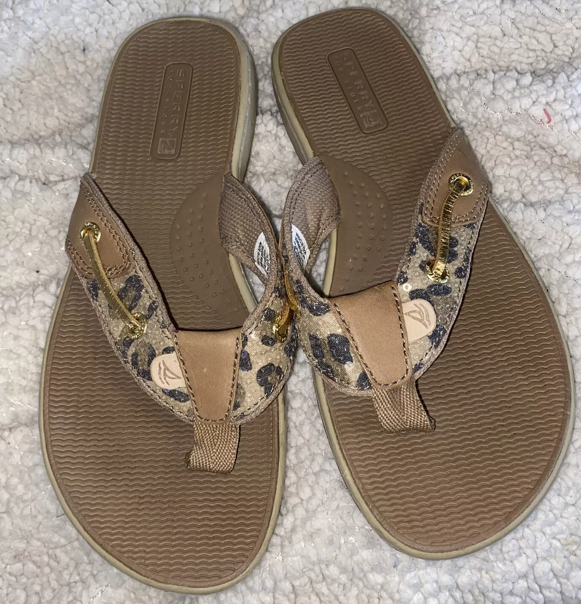 Animal leather hotsell flip flops