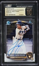 2025 Bowman Chrome Jadyn Fielder PROSPECT AUTO #CPA-JF CGC 10 PRISTINE