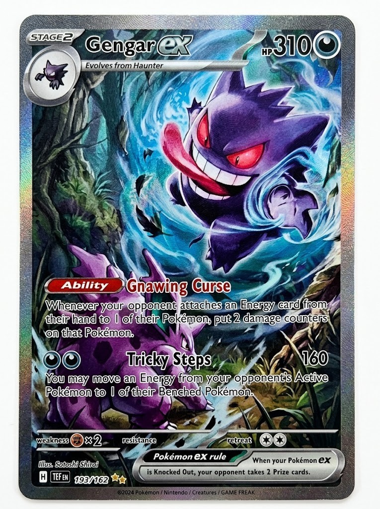 Gengar ex 193/162 Special Illustration Rare Pokemon TCG Card