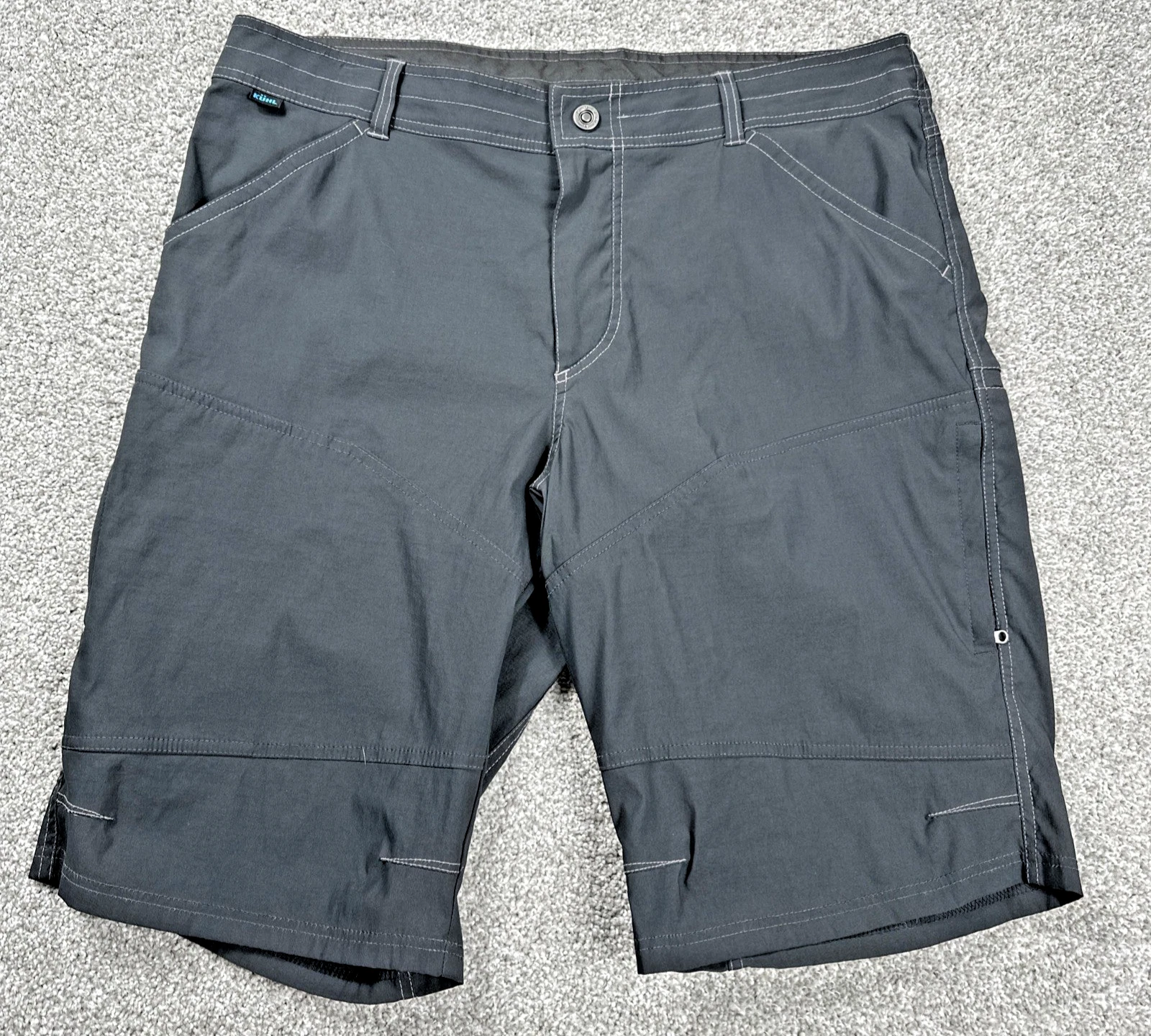 KUHL Renegade Shorts Men’s 38 Black Hiking Outdoor Utility Stretch