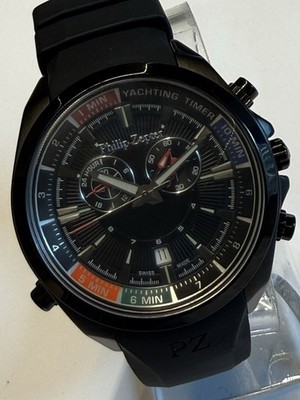 Philip Zepter NEW  Yatching Timer   Mint And Complete PZYT BLK