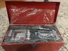 Rare Tool Box Grill Red Never Used Viking On The Front