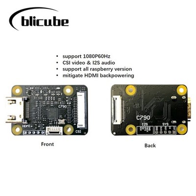 C790 HDMI to CSI-2 HDMI to CSI Bridge Module for Raspberry Pi Zero/3B/CM3/CM4