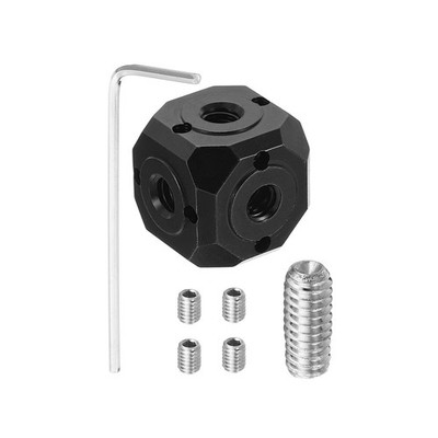 Universal Screw Hole Tripod Adapter 1/4'' 3/8'' Magic Cubic Mount Cube Bracket