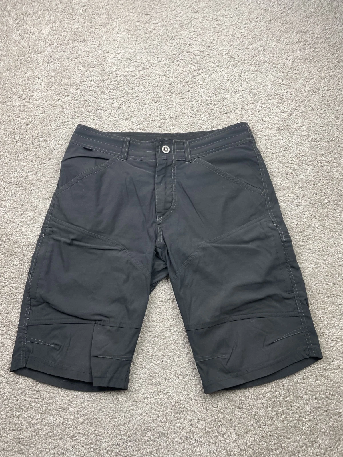 Kuhl Renegade Shorts Men's 30 Gray Nylon Hiking Camping Outdoors Gorpcore 12"