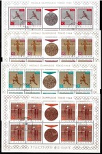 Poland 1965 ☀ Olympic summer games Tokyo 8 x MSS ☀ MNH /Used perfect