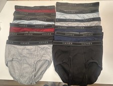 Hanes 12 Pair Briefs Multi Colors NWOT Mens large size