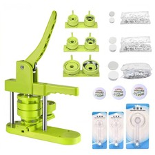 DIY Pin Button Maker Machine 3-in-1 Badge Punch Press Kit 25/32/58mm 300PCS