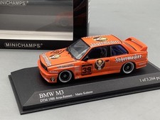 Modellini auto 1:43 Minichamps BMW M3 DTM 1988 Ketterer Jägermeister #39 con scatola originale