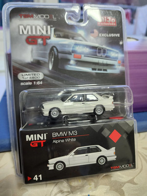 Mini GT #41 BMW E30 M3 Alpine White - Cracked Blister | eBay