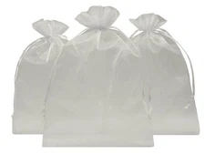 Ankirol 50pcs Sheer Organza Favor Bags 13.8 X 19.6 INCH Extra Large Organza D...