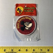Vintage Walt Disney World Mickey Mouse 3" Embroidered Patch NIP