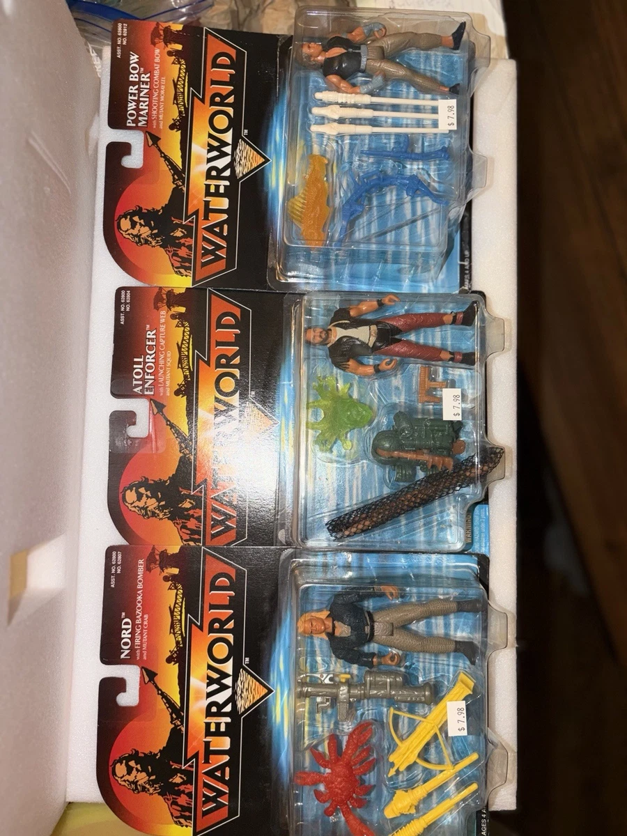 Kenner Waterworld 1995 – Figurine Bola Attack Mariner Kevin Costner – Rare Sous Blister