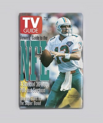 Miami Dolphins Dan Marino TV Guide 1995 - 2''x3'' Fridge MAGNET