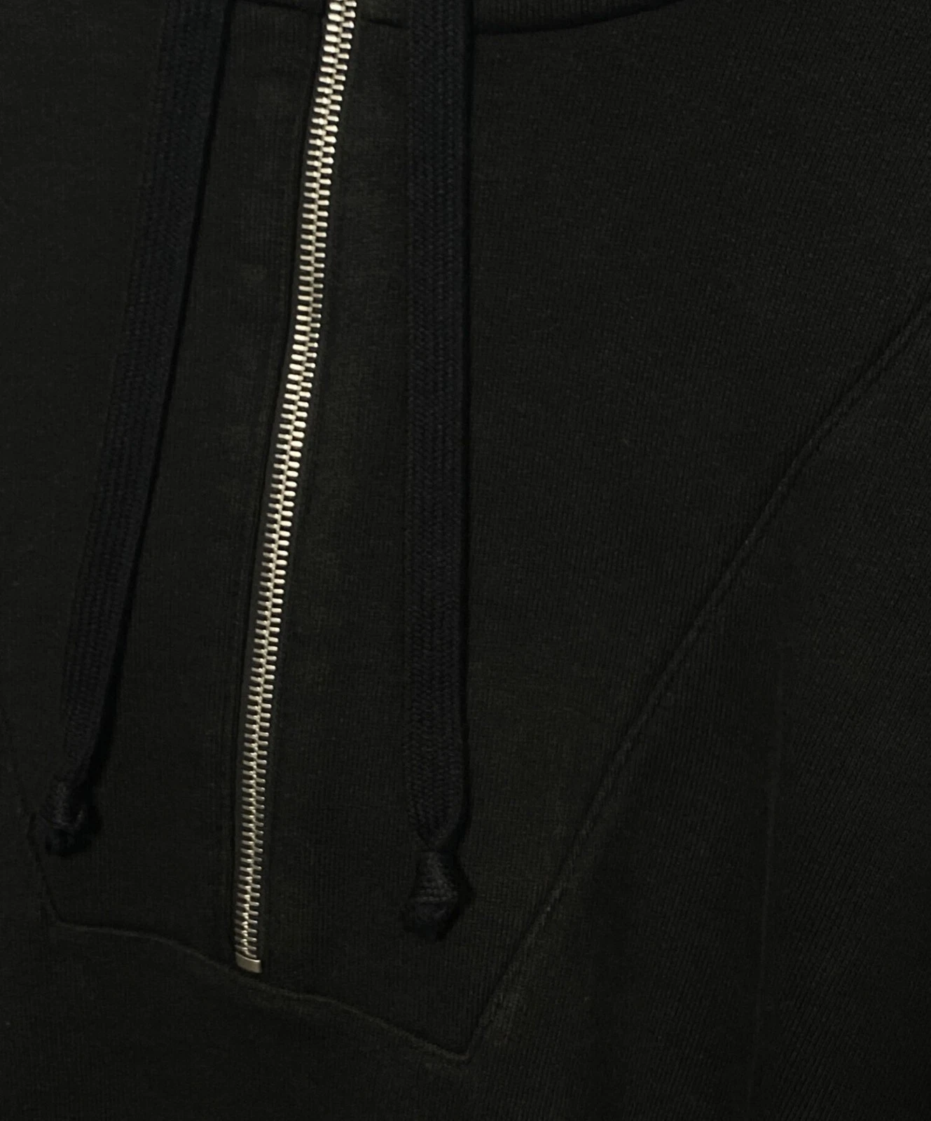 GUCCI Felpa con Cappuccio Mezza Zip Taglia: XS Nero Uomo 627079 XJCOH