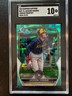 2023 Bowman Chrome Prospects Sapphire - Jackson Chourio - Aqua 32/55 SGC 10
