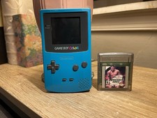 Nintendo Game Boy Color Handheld Game Console CGB-001 Teal Tested Works! + Game