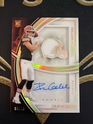 2025 Panini Immaculate Dillon Gabriel Rookie Auto Helmet Relic 04/49   Browns  