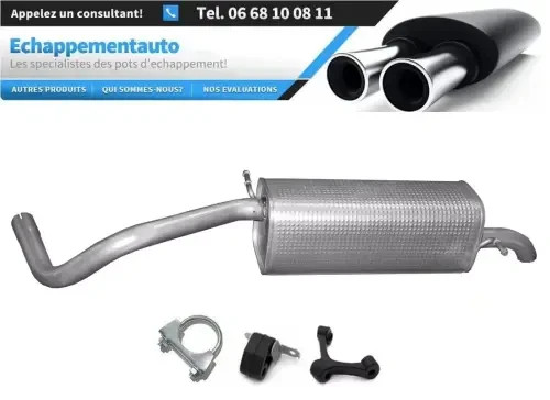 Silencieux échappement Seat Ibiza IV 1.2 TSi haute durabilité acier certifié E