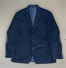 Lauren Ralph Lauren Men's 44R Stretch Corduroy Sport Coat Black Elbow Patch