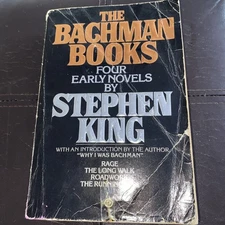 Bachman books Steven King First Plume Print 1985 Vintage Paperback Out Of Print