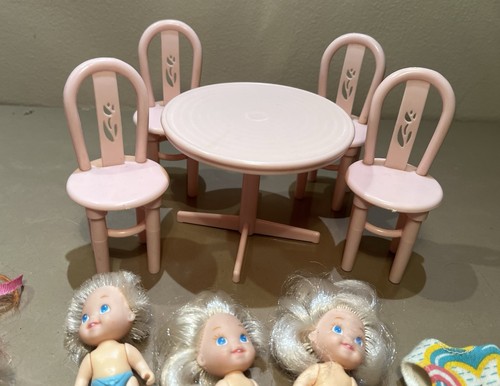 Barbie? Chelsea? Kleinkind Puppen Mädchen Konvolut x12 & Tisch Stühle Set - Bild 6 von 8