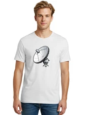 Satellite-Dish-13 Mens Graphic Tee, 100% Cotton, Casual Summer Wear