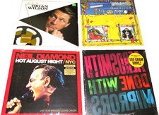 CLASSIC ROCK LP LOT/BRIAN WILSON ANTHOLOGY/AEROSMITH/NEIL DIAMOND LIVE/HARRISON