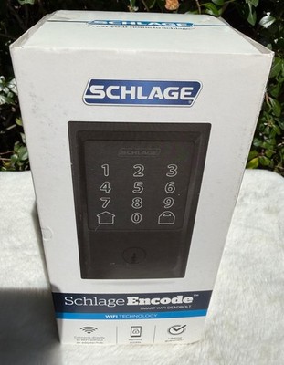 Century Encode BE489WB CEN 622 Smart Wifi Door Lock With Alarm In Matte Black