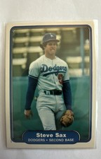 1982 Fleer - Steve Sax #21 (RC) Los Angeles Dodgers