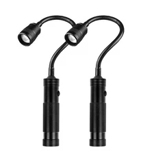 LED Work Light, Gooseneck Flashlight with Magnetic Base, Zoomable Flexible Le...
