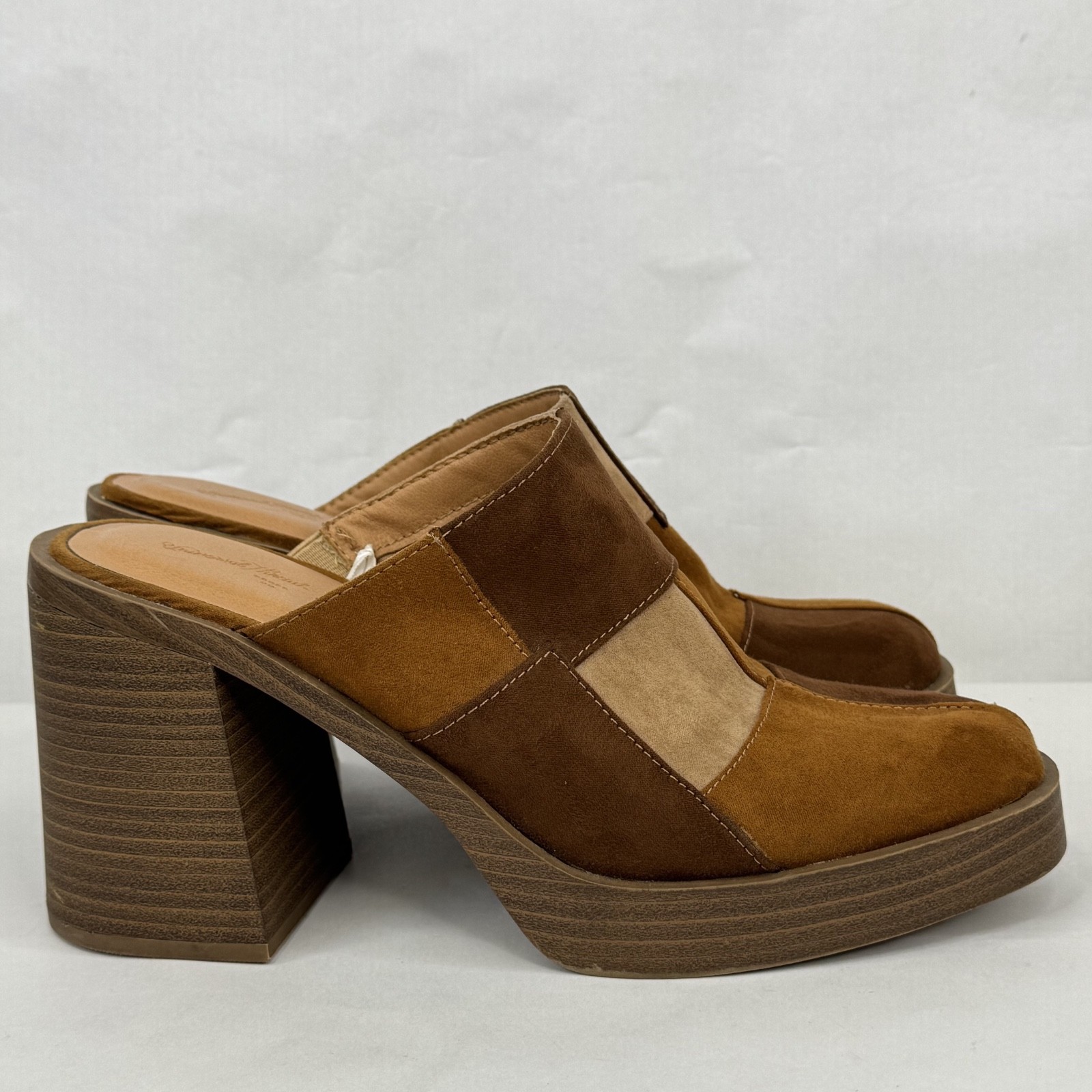 Universal Thread Womens Brown Patchwork  Faux Sue… - image 4