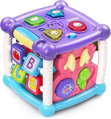 Kids Pre-K Learning Activity Cube Toy w/ 14 Interactive Features