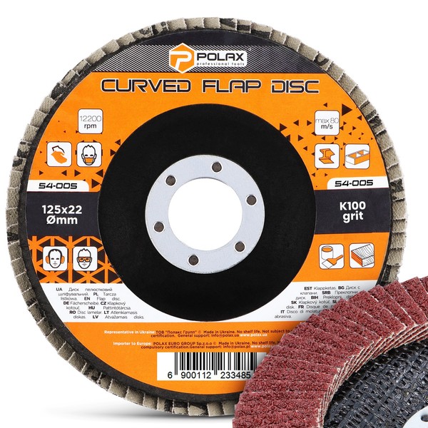 FäCherscheibe 125 Mm P100 Schleifscheibe Lamellenscheibe Reinigungsscheibe-image
