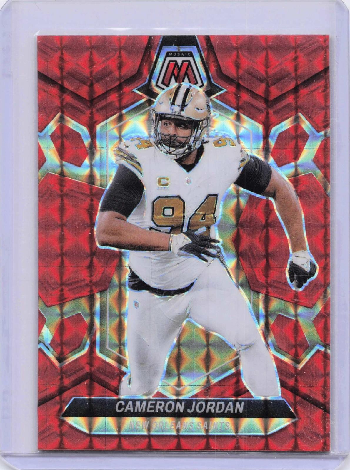 2024 Panini Mosaic - Mosaic Red #159 Cameron Jordan Saints