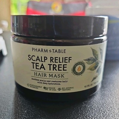 Pharm to Table Scalp Relief Tea Tree Hair Mask for Dry/Damaged Hair 10 fl oz