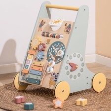 ROBOTIME Wooden Baby Walker, Wooden Push Walker with Wheels, Montessori Push ...