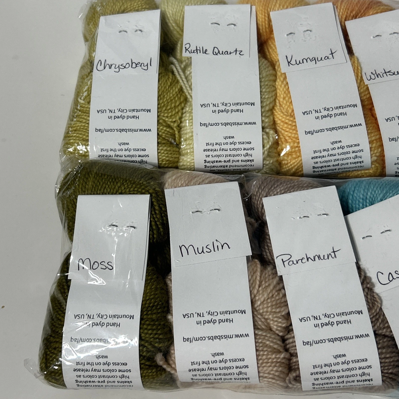 Miss Babs Yarn Crown Wools Set Amalfi SW Merino Wool Fingering Weight (LC12) - product detail image 4