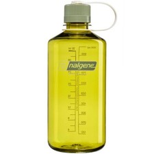 Nalgene 32oz Narrow Mouth (Endive) Oil Green Cap Sustain BPA Free Water Bottle