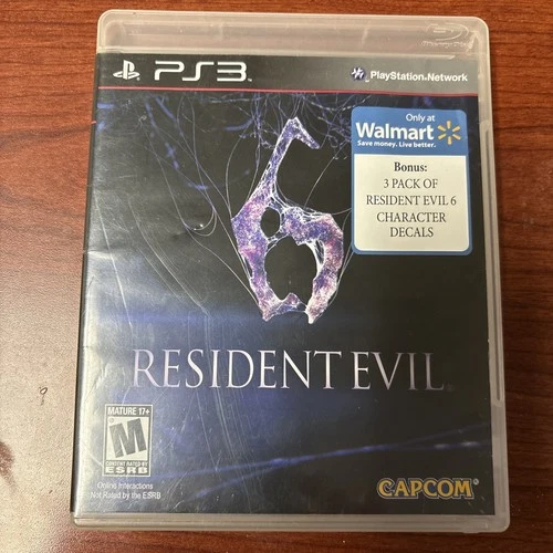 Resident Evil 6 Sony PlayStation 3 PS3 W Manual Inserts Decals Not Included