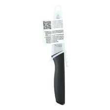 Mainstays 3.5" Stainless Steel Paring Knife with Soft Grip Black Handles