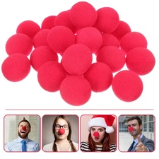 2 Count Red Adorable Clown Nose for Kids Carnival Supply Costume