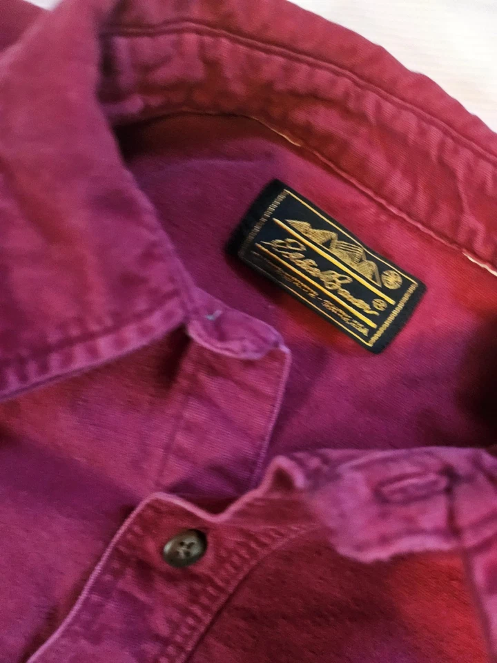 Camisa de franela vintage Eddie Bauer gamuza Foto 3 de 4