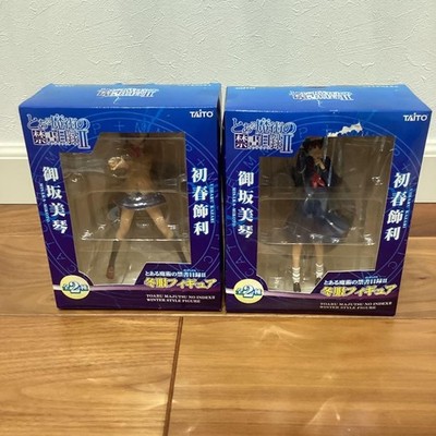 TAITO To Aru Majutsu no Index Winter Figurenset Mikoto Misaka Kazari Uiharu