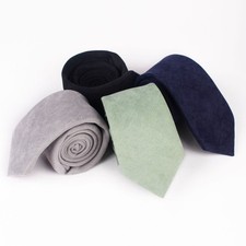 1PCS Women Casual Necktie Unisex Faux Suede tie for Suit Shirt Uniform Neck Tie