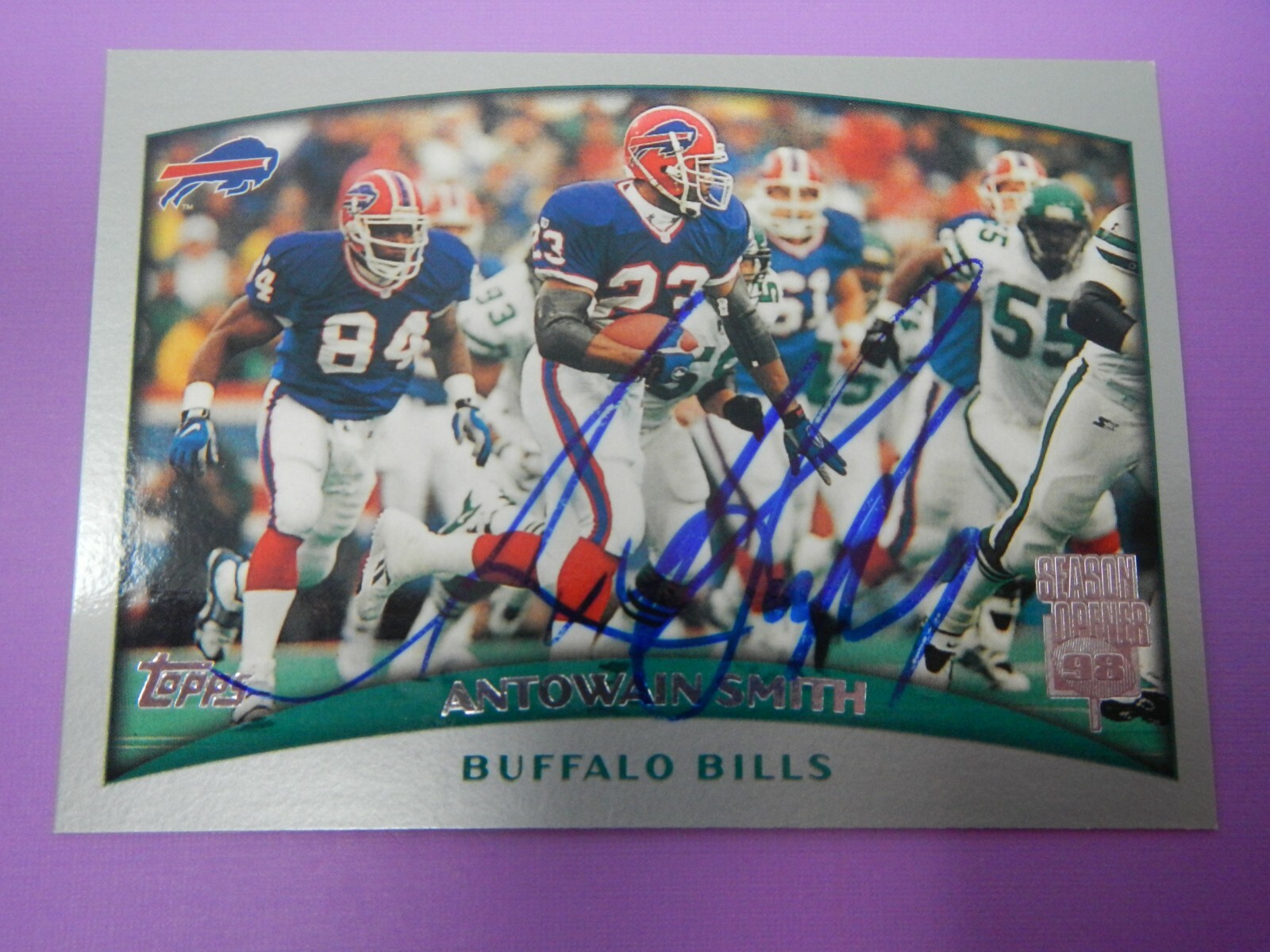 1998 Topps Season Opener Antowain Smith #44 Auto 