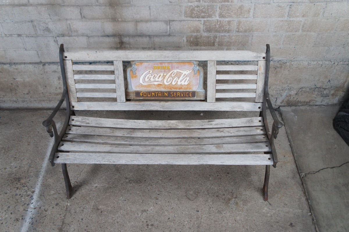 Antique Cast Iron Drink Coca Cola Fountain Service