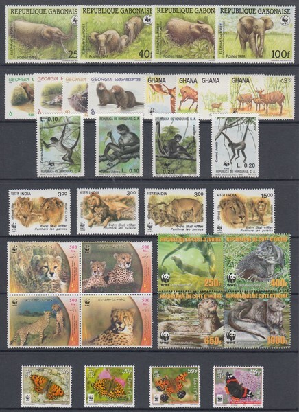 GJ9375 WWF Animals of the World Stamp Collection 未使用切手 現状品