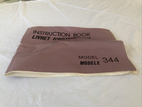 Janome Model 344 sewing machine manual - Picture 2 of 6