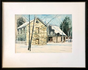 Rocky Neck Art Colony Cape Ann Watercolor Signed Phyllis Bezanson New England